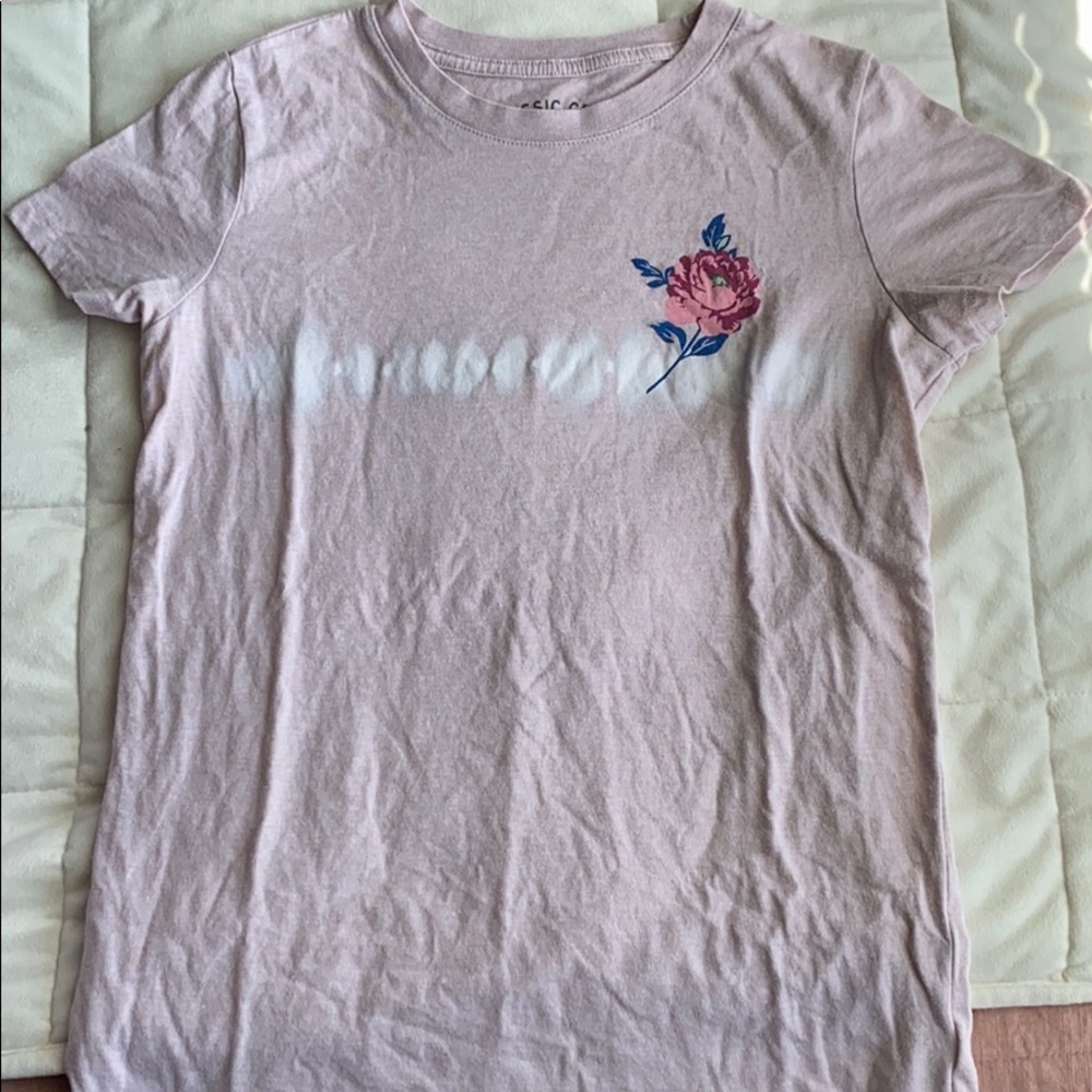 Pink flower shirt